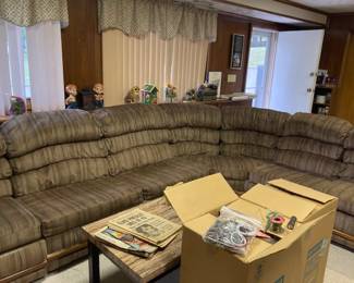 Sofa bed sectional, serious man power needed!