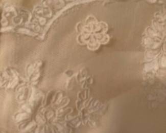 Wedding dress detail. Custom made and I am thinking size 2