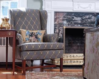 Pair of fresh wing chairs