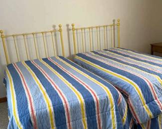 Matching Twin Beds metal frame