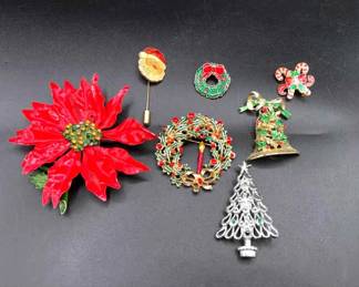 Collection Of Christmas Broaches