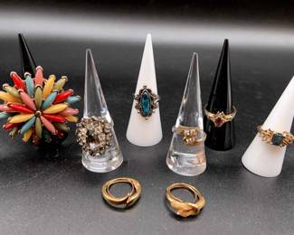 Collection Of Costume Jewlery Rings