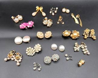 Pearl Inspired Clip On Earring Collection