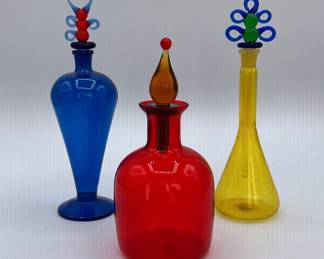 Collection Of Glass Perfume Bottles