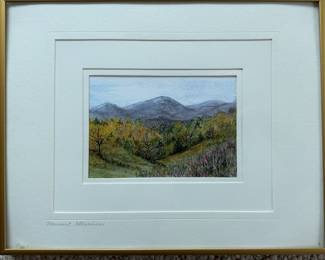 Print Of Original Water Color Vermont Illusions