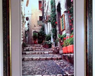 French Street Scene Framed Print 