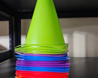 Assorted Colored Cones 