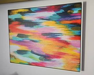 Multicolored framed artwork by EttaVee 