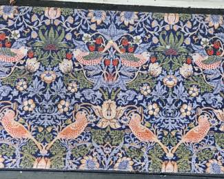 "Strawberry Thief" print Ruggable door mat 