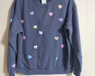 Conversation hearts sweatshirt 