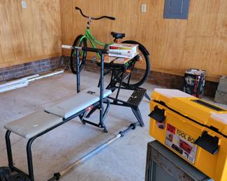 Weight bench and weights