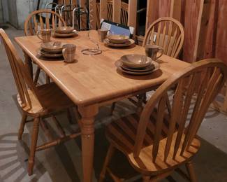 Maple table and chairs