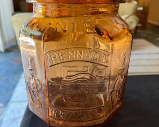 vintage peanut jar. 