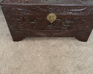 chinese wood chest. 