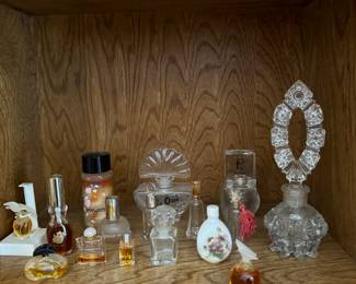 mini perfume bottle collection.