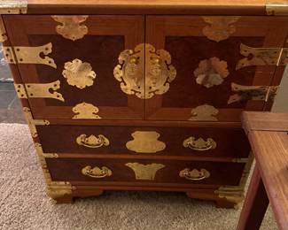 vintage oriental chest. 
