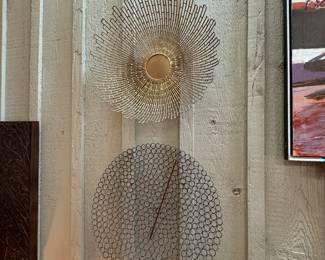 metal wall art. (no artist)