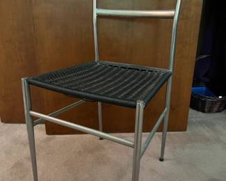 Gio ponti style chrome chair