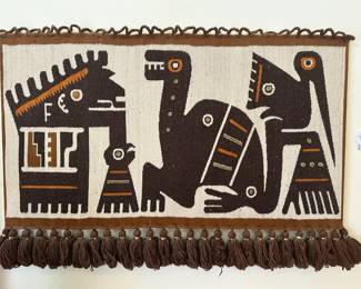 Tribal Story Woven Wall Hanging