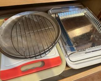 Cooking trays, cutting boards
