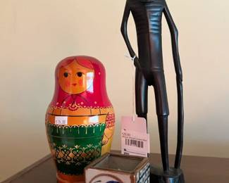 African Wood Carved Man