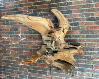 Driftwood Root Hanging Fountain sculpture