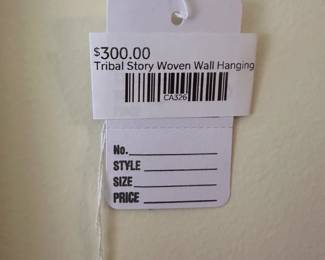 Tribal Story Woven Wall Hanging