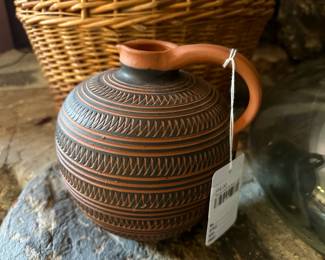 Textured Pottery Jug