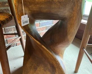 Novica Style Thinker Figure A, Novica Style Thinker Figure B, Haussmann Style Twist Table
