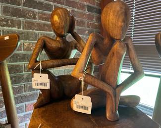 Novica Style Thinker Figure A, Novica Style Thinker Figure B
