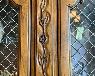 Lighted China Cabinet with Glass Shelves $225