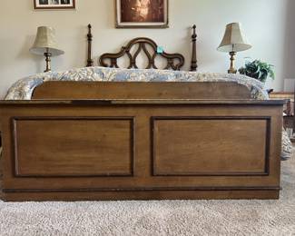 Blanket Chest measuring 49.25" wide, 15" deep, and 23" tall $100