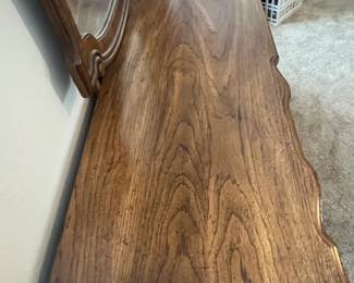 Burlington Furniture Co. Dresser with Mirror measuring 72" wide, 21" deep, and 33" tall without the mirror. $225