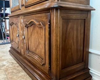 Lighted China Cabinet with Glass Shelves $225
