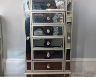 Mirrored 6 Drawer Lingerie Chest