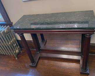 Vintage Green Top Console Table