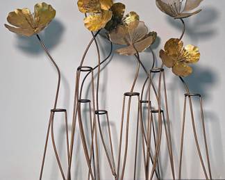 Metal Flower Sculpture
