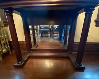 Vintage Green Top Console Table