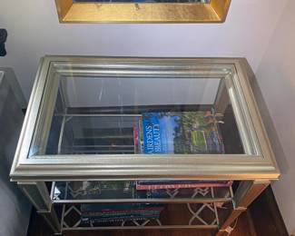 Glass top with 2 Shelfs Side Table
