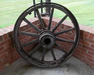 Vintage wagon wheel