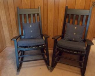 Matching black rockers