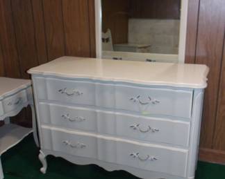 French Pro dresser and Mirror