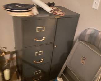 Metal file cabinet