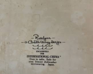Rosalynn - a Carleton Varney Design - set of china.