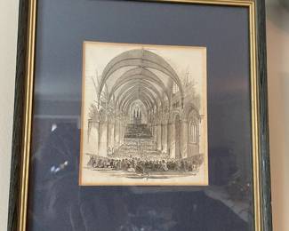 Engraving of The Gloucester Musical Festival.