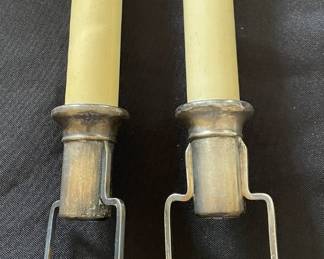Rare antique candle holders silver plated Gorham Co. 1902.