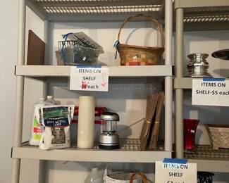 Assorted garden items.