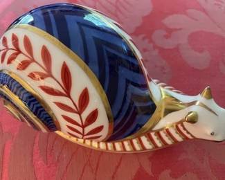 Royal Crown Derby paperweight snail.