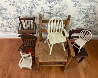 Doll chairs.