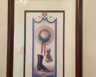 Framed print.